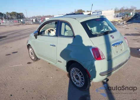 2012 Fiat 500 Lounge z USA, uszkodzony, nr VIN 3C3CFFCR0CT128100